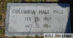 Columbia Hall Page