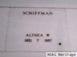 Althea W. Schiffman