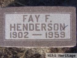 Fay F Henderson