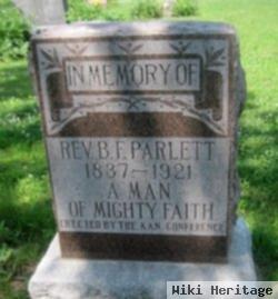 Rev Benjamin F. Parlett
