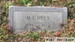 Marshal L. "m.l." Hess