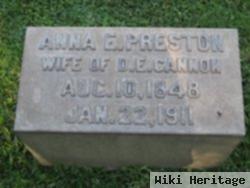 Anna E Preston Cannon