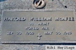 Harold William Mcafee