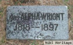 Mrs Alpha Wright