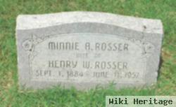 Minnie A. Rosser