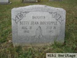 Betty Jean Hill Holsopple