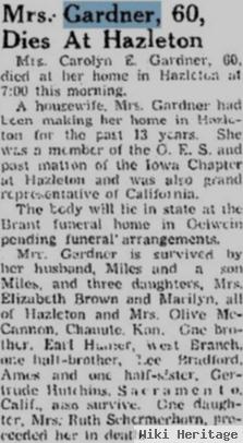 Carolyn Elizabeth Hunter Gardner