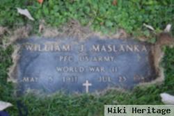 Pfc William J Maslanka