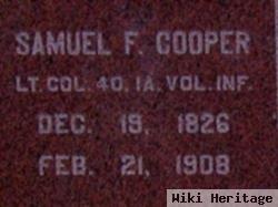 Sgt Samuel F. Cooper