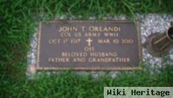 Col John T "jack" Orlandi