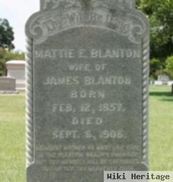 Mattie E. Burns Blanton