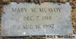 Mary M Mcavoy