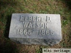 Elbert D Watson