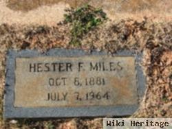 Hester F Miles