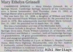 Mary Ethelyn Bain Grinnell