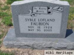 Syble Lofland Faubion