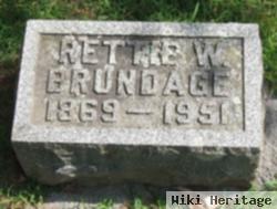 Rettie W Brundage