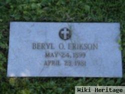 Beryl O. Heister Erikson