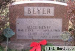 Lieut Alice Hannah Henry Beyer