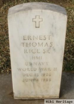 Ernest Thomas Rice, Sr