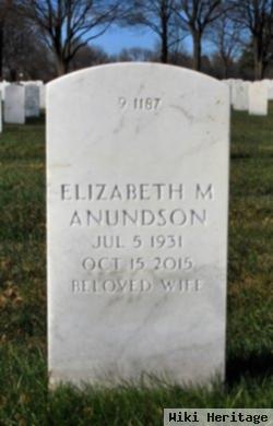 Elizabeth M. "betty" Mcmahon Anundson