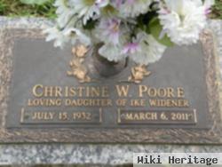 Christine Widener Poore