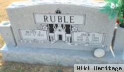 Donald Jack "jack" Ruble, Sr