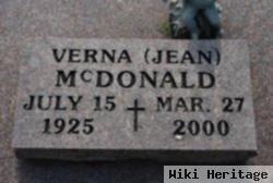 Verna "jean" Mcdonald