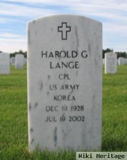 Harold G Lange