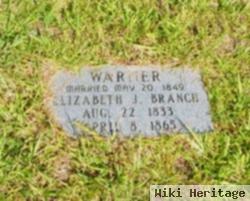 Elizabeth Jane Branch Warner