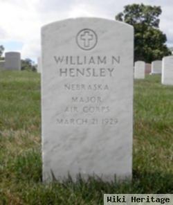 Maj William Nicholas Hensley, Jr