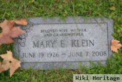 Mary E Klein