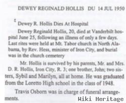 Dewey Reginald Hollis
