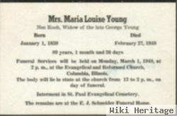 Maria Louise Koch Young