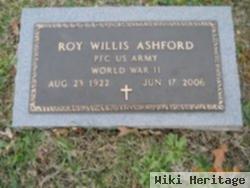 Pfc Roy Willis Ashford