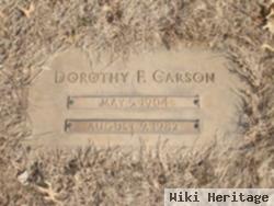 Dorothy F. Fitzsimmons Carson