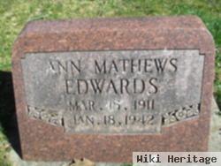 Ann Mathews Mathews Edwards