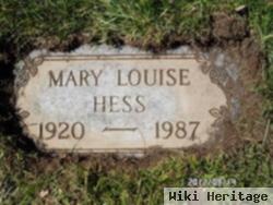 Mary Louise Hess