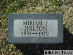 Miriam F. Holton