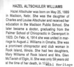 Dr Hazel Altschuler Williams