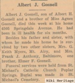 Albert J. Gosnell