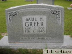 Basil H Greer