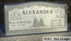 Jack Demar Alexander