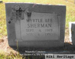 Myrtle Lee Hickman Sherman