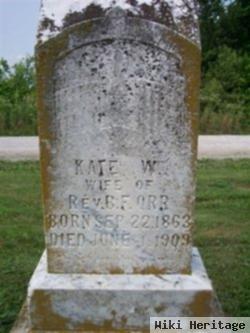 Kate W. Weatherholt Orr