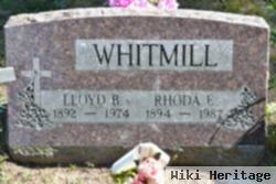 Rhoda Elizabeth Elliott Whitmill