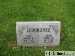 Walter M. Fedoronko, Sr