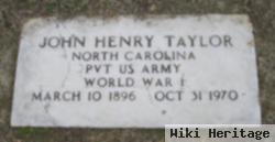 Pvt John Henry Taylor