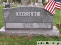 Harold Belford Bossert