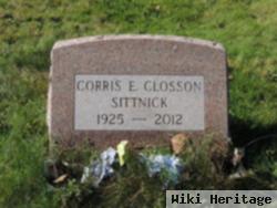 Corris E Closson Sittnick